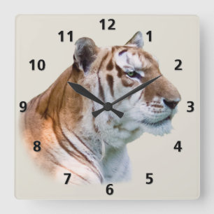 Tiger Customizable Clock