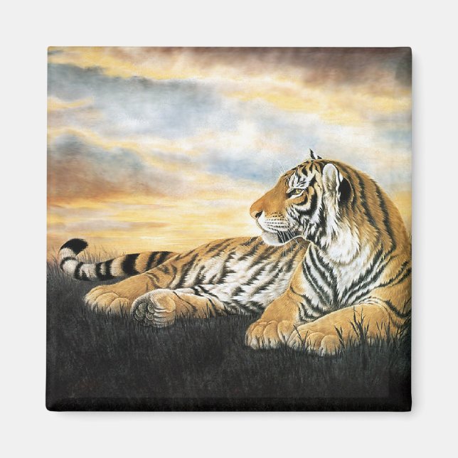 Tiger Dawn Magnet (Front)