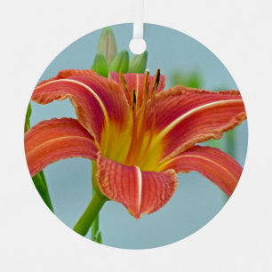Tiger Daylily Christmas Ornament