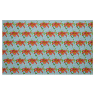 Tiger Daylily Fabric