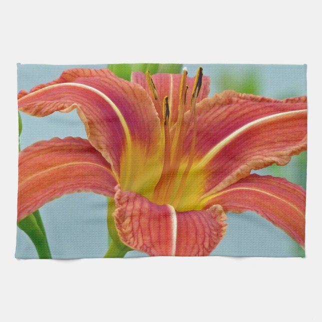 Tiger Daylily Kitchen Towel (Horizontal)