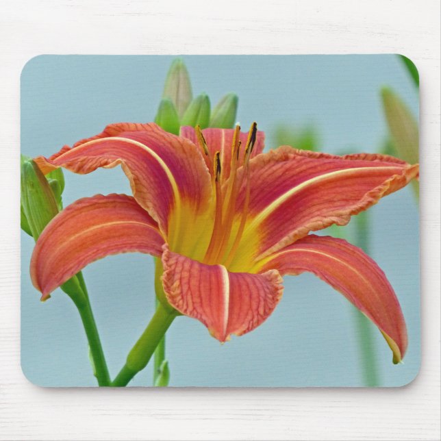 Tiger Daylily Mouse Pad (Front)
