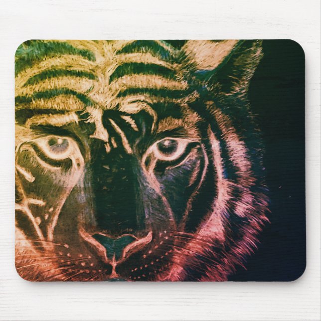 Tiger Design Mouse Pad (Front)