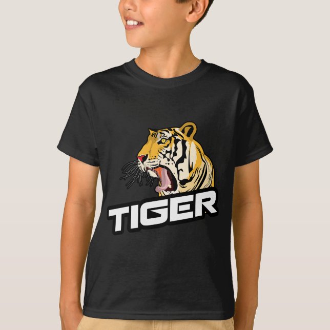 TIGER DESIGN ON T-SHIRT  (Front)