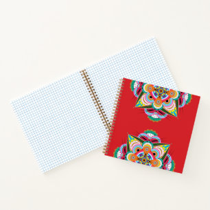 Tiger Dragon Mandala Carnet 8.5x8.5