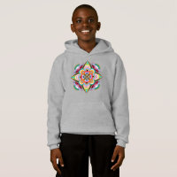 Tiger Dragon Mandala Kids Unisex Pullover Sweat - 