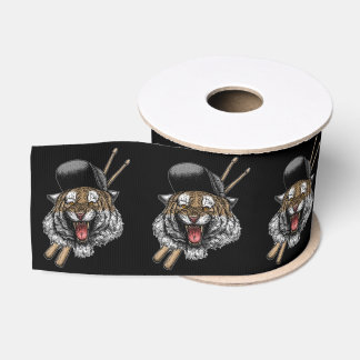 Tiger Drummer Grosgrain Ribbon