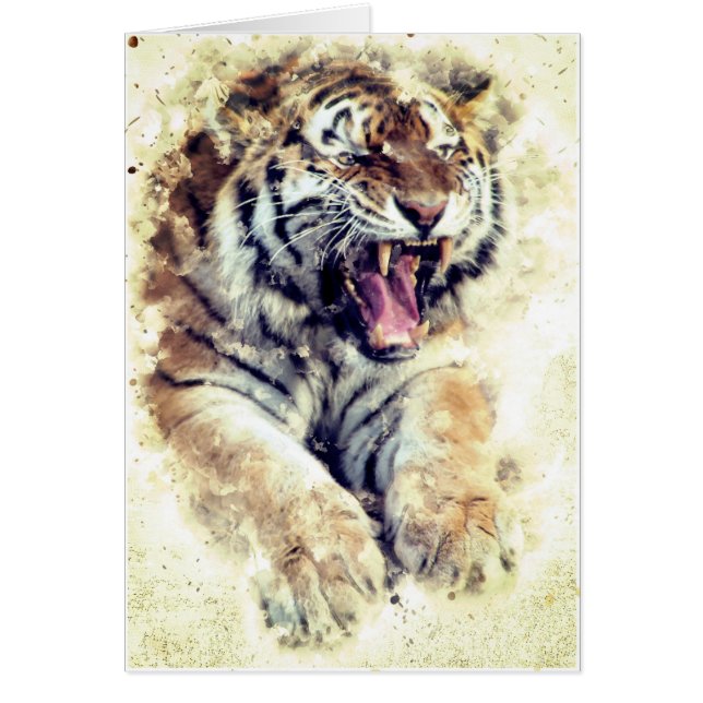 Tiger Encouraging Card (Front)