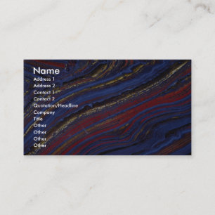 Tiger eye, hematite and jasper business card