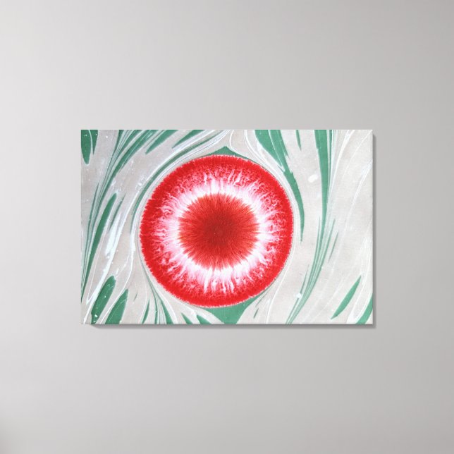 Tiger Eye Marbling Canvas Art No4 (Front)