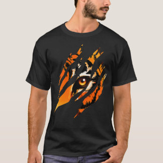 Tiger Eye Safari Zoo Wildlife Animal Zookeeper Cos T-Shirt