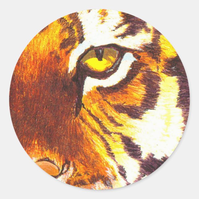 Tiger Eye Sticker (Front)