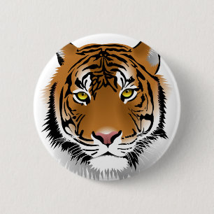 Tiger Eyes 2 Inch Round Button