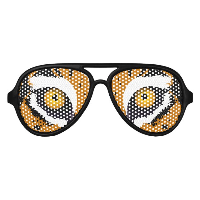 Tiger Eyes Aviator Sunglasses (Front)
