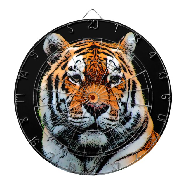 Tiger Eyes Inspirational Dartboard (Front)