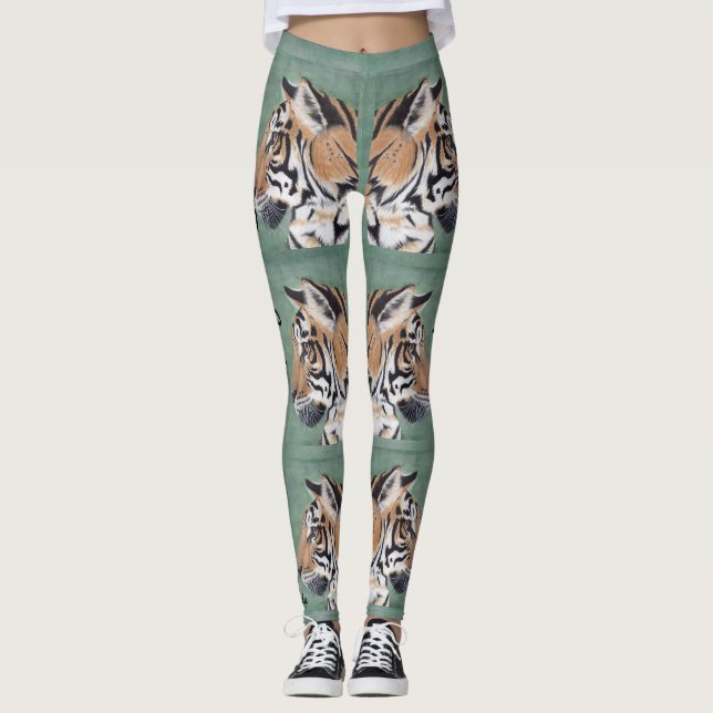 Tiger Eyes Legging Personalize NAME Original Art (Front)