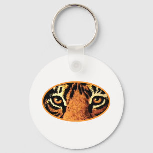 Tiger Eyes Orange The MUSEUM Zazzle Gifts Keychain