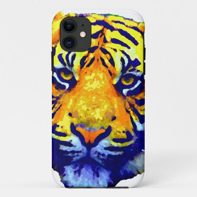 Tiger Eyes Pop Art Case-Mate iPhone Case (Back)