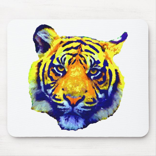 Tiger Eyes Pop Art Mouse Pad (Front)