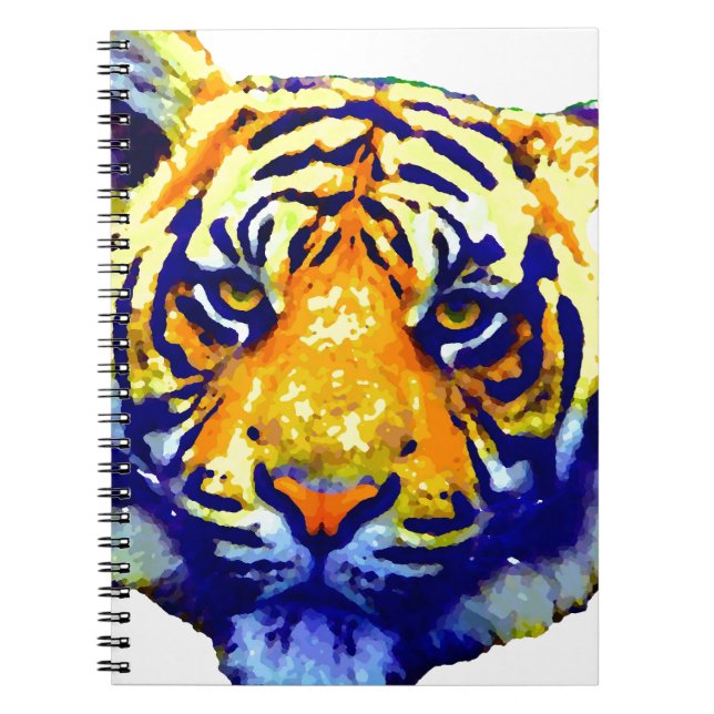 Tiger Eyes Pop Art Notebook (Front)