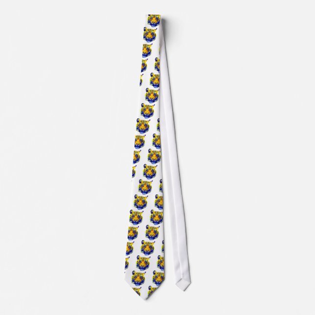 Tiger Eyes Pop Art Tie (Front)
