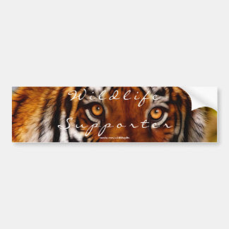 TIGER EYES Wildlife Supporter Bumper sticker