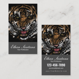 Tiger Face Business Card