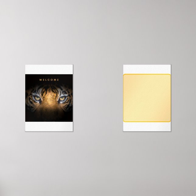 Tiger face canvas  (Front)