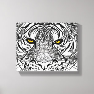 Tiger Face Canvas Print