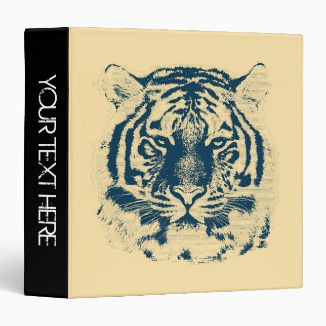 Tiger Face Close-Up | Personalized Binders 2 (Front/Spine)