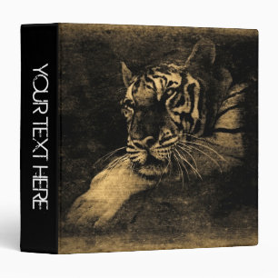 Tiger Face Close-Up Personalized Binders 7