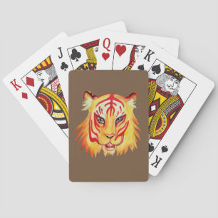 Tiger Face  Drawing  Classic Playing Cards