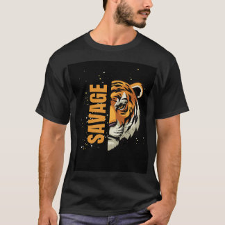   Tiger Face Graphic T-Shirt 