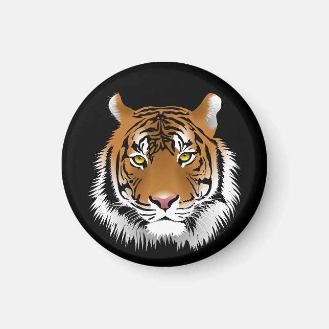 Tiger Face Magnet (Devant)