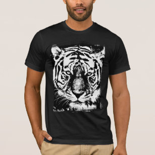 Tiger Face Men's Bella+Canvas Short Sleeve Black T-Shirt