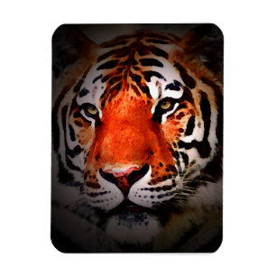 Tiger Face Motivational Artwork Magnet