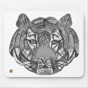 Tiger Face Mouse Pad