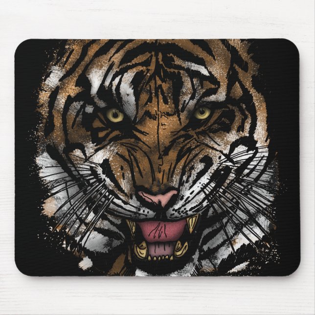 Tiger Face Mouse Pad (Front)