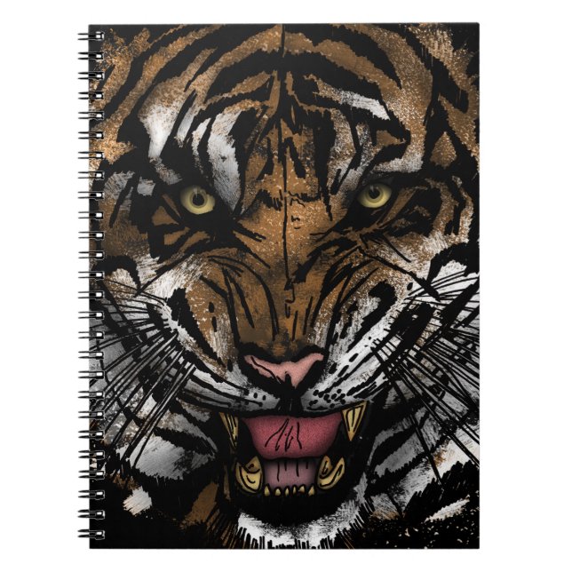 Tiger Face Notebook (Front)