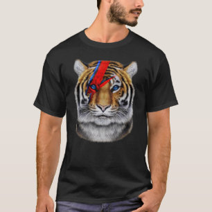 Tiger Face Painted With Red Lightning Bolt T-Shirt