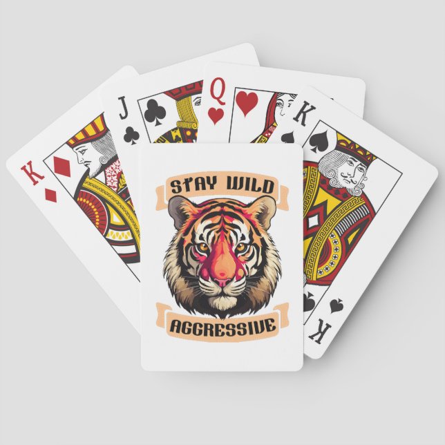 TIGER FACE PLAYING CARDS (Back)