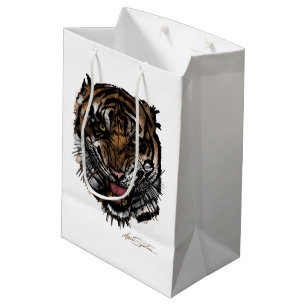 Tiger Face (Signature Design) Medium Gift Bag