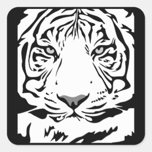 tiger face stickers