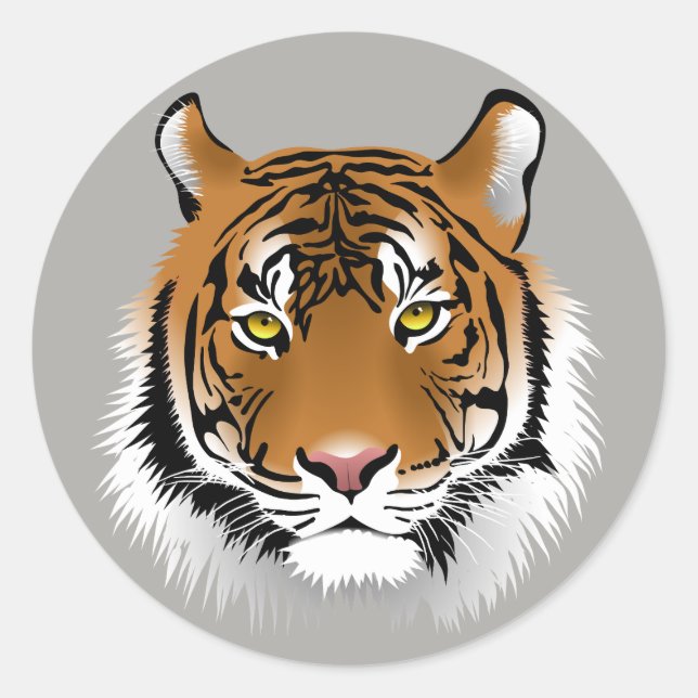 Tiger face stickers (Front)