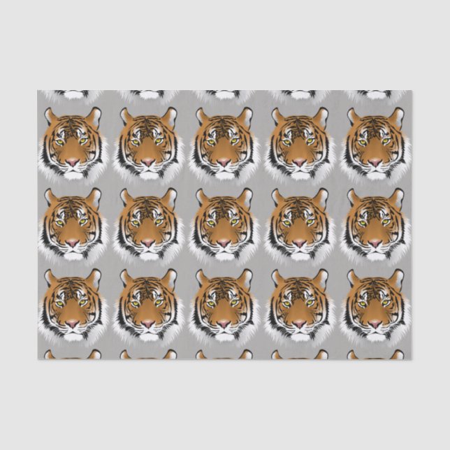 Tiger face tissue paper (Front)