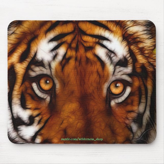 Tiger Face Wildlife Mousemat Mouse Pad (Front)