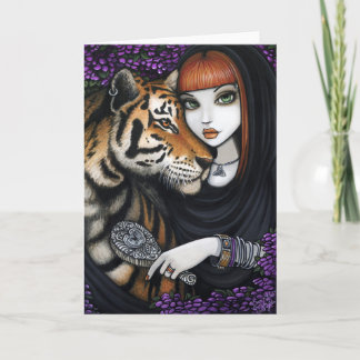 Tiger Fae Soul Mates Fantasy Flower Sam Lilah Card