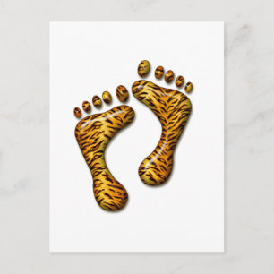 Tiger Feet Postcard