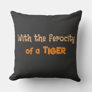 Tiger Ferocity (Animal Energy)- Throw Pillow