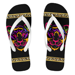 Tiger Flip Flops